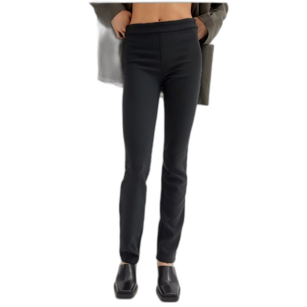 NWOT Ladies Urban Outfitters Black Zip Hem Slim Dress Stretch Pants Size XS